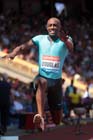 Nathan Douglas (GB), triple jump at the IAAF Diamond League, Birmingham.